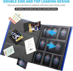 Card Binder, Upgraded 9 Pockets Trading Card Collection Binder - Image 4