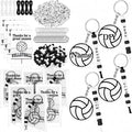 Suncalla 984 Pcs 24 Set Volleyball Keychain Making Kit DIY Volleyball Bag Tag by Unknown