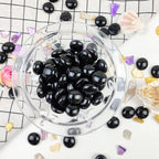 FANTIAN 5 lbs Black Glass Marbles, Glass Beads, Decorative Rocks Glass Pebbles - Image 7