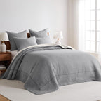Levtex Home Cross Stitch Reversible King Bedspread Set - Image 2