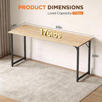 PayLessHere | 63 Inch Computer Desk | Nature | Office Desk - Image 3