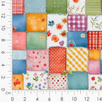 Patchwork Cupcake Fabric Panel – Single Continuous Cotton Satin Panel - Image 8
