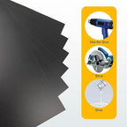 6 Pack Black Plastic Sheet 12x16x0.04 in Flexible High Tensile Plastic Sheets - Image 5