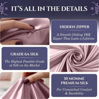 DECOLURE 100% Pure Mulberry Silk Pillow Case King Size – Highest Grade 30 Momme - Image 4