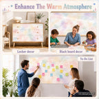 Pastel Tie-Dye Bulletin Board Roll Non-Woven Fabric Poster 16in X 20ft | Back - Image 5
