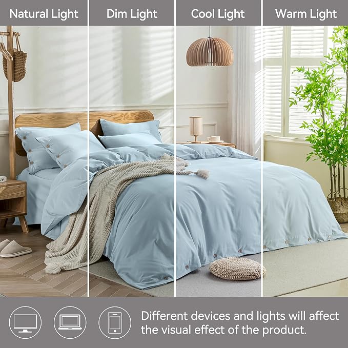 JELLYMONI Cotton Duvet Cover Cal King Size - Image 9