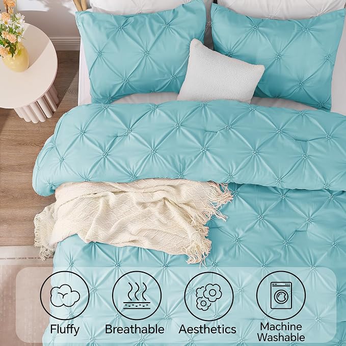 BEDELITE Macaron Blue King Size Comforter Set - Image 5