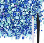 ASTARON 50g Mix Flatback Rhinestones Half Pearls by ASTARON