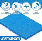 10 Pack Glitter Foam Sheets Craft 8 x 12 inch | Sparkles Foam Paper - Image 3