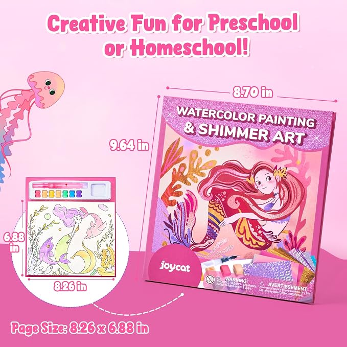 JoyCat Paint with Water Coloring Books & Shimmer Art | Art & Craft Activity - Image 6