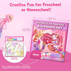 JoyCat Paint with Water Coloring Books & Shimmer Art | Art & Craft Activity - Image 6