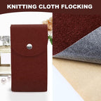 Removable Velvet Flock Self Adhesive Felt Fabric Liner Brown Velvet Drawer Liner - Image 4