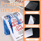 30 Pcs Clear Acrylic Bookmarks Blanks 6" x 2", Plastic Book Page Markers - Image 3