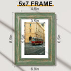 Vittanly 5x7 Picture Frames Set of 2, Ornate Vintage Photo Frame - Image 2