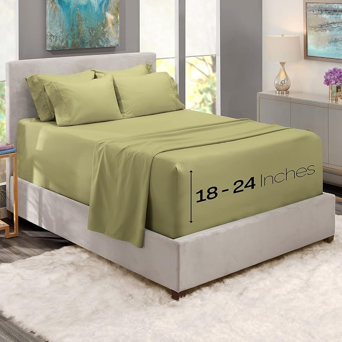 Hearth & Harbor Extra Deep Pocket Queen Sheets Sets - Image 2