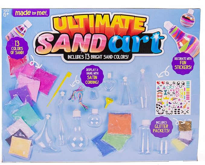 Made By Me Ultimate Sand Art Kit, Includes 13 Colors of Sand, 1 Glow in The - Image 12