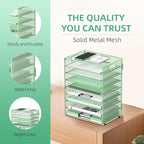 DALTACK 9-Tier Paper Organizer for Desk, Mesh Letter Tray Desk Organizer - Image 4