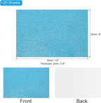 PATIKIL Light Blue Shiny EVA Glitter Foam Sheet 11 x 8 Inch 2mm Thick - Image 2