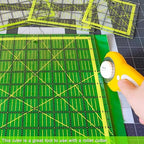 Quilting Rulers, Acrylic Quilt Ruler, 4 Square Fabric Cutting Ruler, Quilting - Image 6