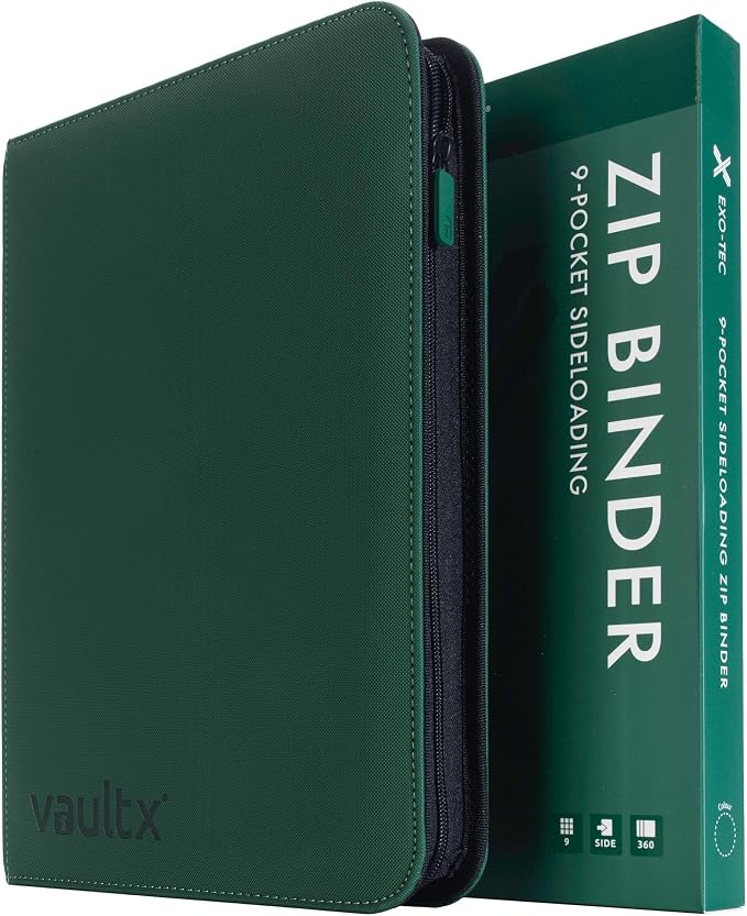 Vault X 9 Pocket Zip Trading Card Binder 360 Cards Exo-Tec | Holds 360 by VaultX
