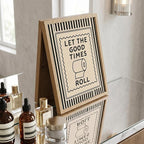 Funny Bathroom Decor Framed Canvas Wall Art, Let The Good Times Roll Toilet - Image 5