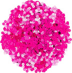 Mandala Crafts 6mm Flat Round Hot Pink Sequins - Image 2