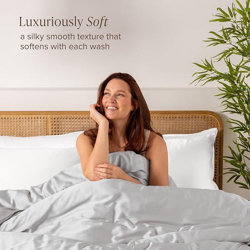 Bare Home 100% Rayon Made from Bamboo Luxury Body Size Cooling Pillowcase - Image 2