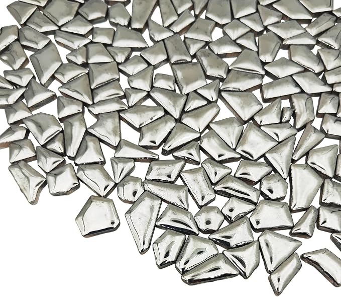 200g Ceramic Mosaic Tiles for Crafts, Irregular Stained Ceramic 0.2"x0.8" - Image 2