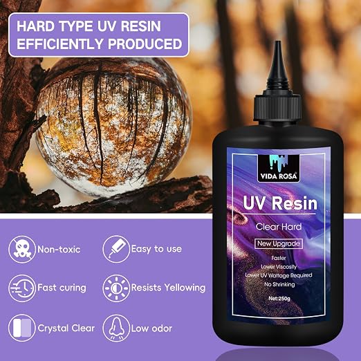 VIDA ROSA UV Resin 1kg Fastest Curing, No Yellowing Superb Transparency - Image 4