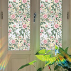 Stained Glass Window Cling, Rainbow Tinted Window Film Sun Blocking, Floral - Image 4