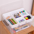 Citylife 17QT 2Packs Clear Craft Organizers and Storage Box - Image 8