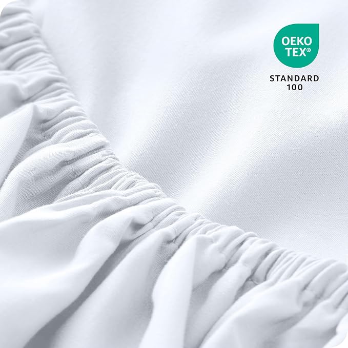 Bare Home 2-Pack Fitted Bottom Sheets Split Queen - Image 6