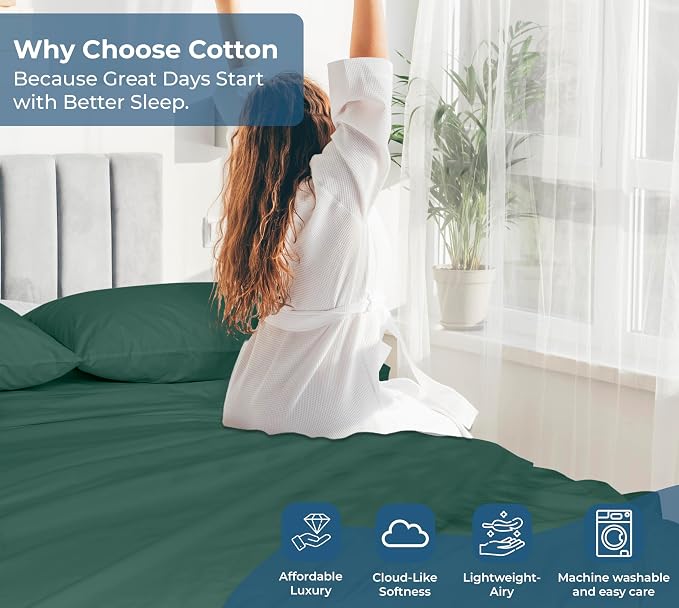 Royale Linens 100% Organic Cotton Twin XL Flat Sheet Only - Image 7