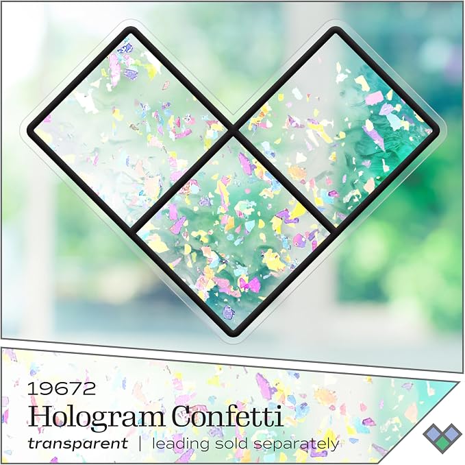 Gallery Glass Hologram Confetti Stained Glass Glitter Finish Paint - Image 2
