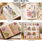 NESCCI 412 Pcs Purple Pink Dried Flowers - Image 4