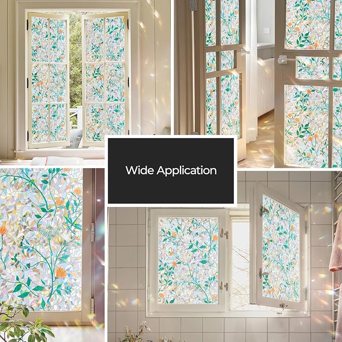 ADD.HERES Window Privacy Film, Stained Glass Decorative Static Cling, Removable - Image 7