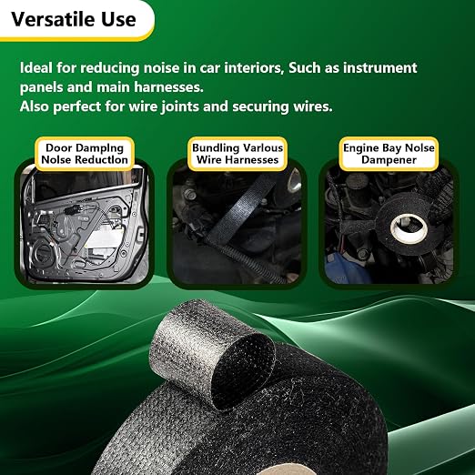 5 Rolls High Temp Wire Harness Tape – OEM-Grade Automotive Cloth Fabric Tape - Image 6