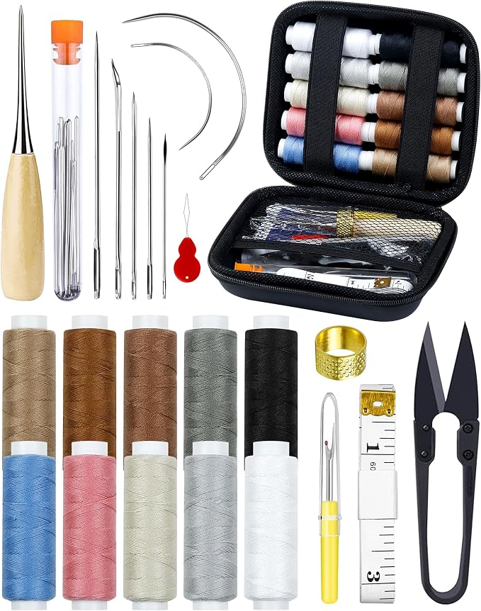 PLANTIONAL Upholstery Repair Sewing Kit, Heavy Duty Sewing Kit by PLANTIONAL