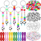 Landical 564 Pcs DIY Bead Keychain Kit Key Chain Making Craft Adjustable Letter by Landical