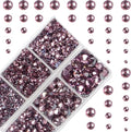 4000Pcs Mixed Size Hot Fix Round Crystals Gems Glass Stones Hotfix Flat Back by MASSIVE+BEADS