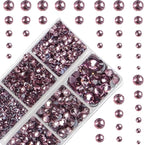 4000Pcs Mixed Size Hot Fix Round Crystals Gems Glass Stones Hotfix Flat Back by MASSIVE+BEADS