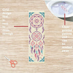 FREEBLOSS 6 Set Cross Stitch Bookmark Kits Dreamcatcher Pattern Stamped - Image 3
