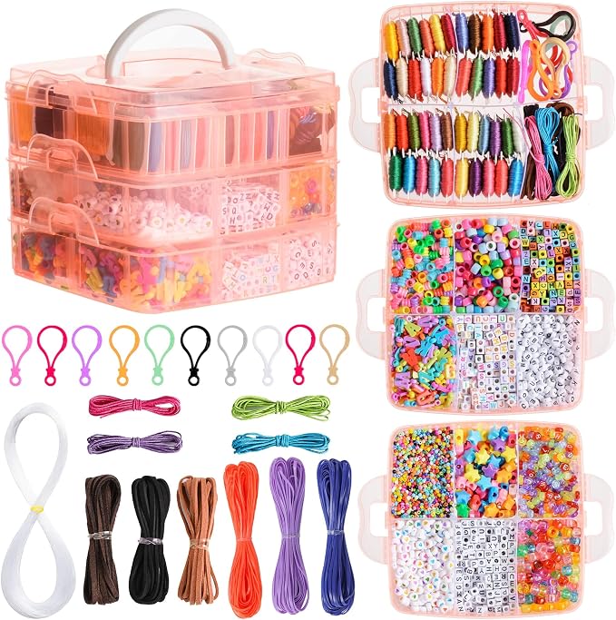 Peirich Jewelry Making Bead Kits, Includes 44 Colors Embroidery Floss by Peirich