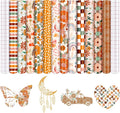 Boho Rainbow Permanent Adhesive Vinyl 12 Sheets 12'' x 10'' | Boomi Rainbow by CraftingEveryday