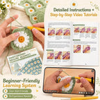 Coopay Crochet Kit for Beginners Adults, Large Crochet Blanket Kit - Image 3