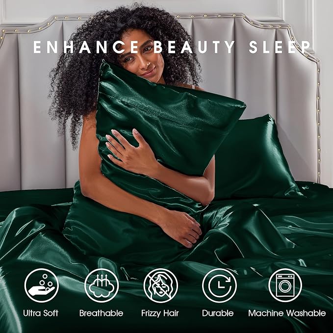 FreshCulture Satin Sheets King Size - Image 7