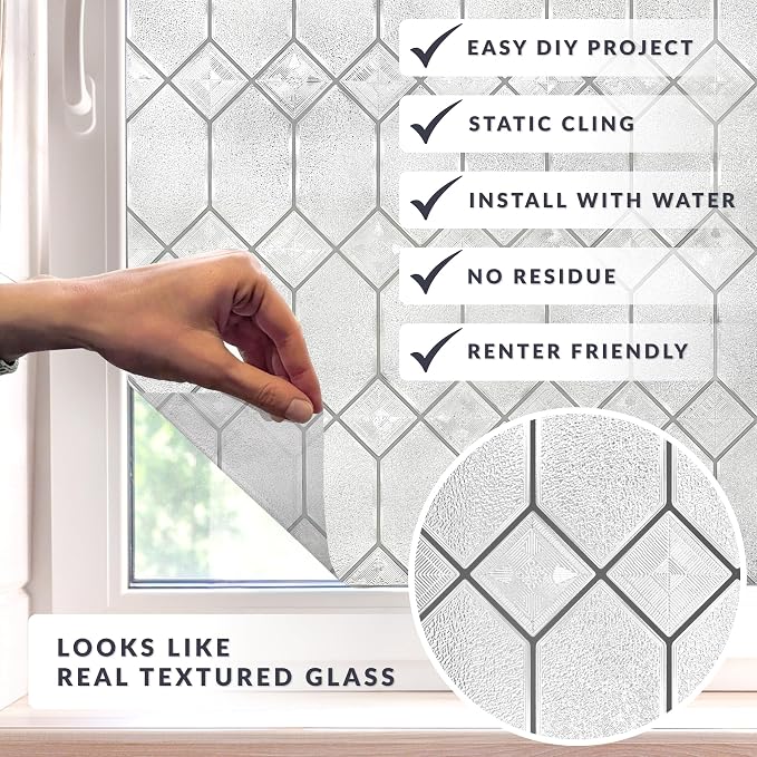 Old English Window Privacy Film by Artscape - Image 2
