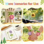 Joyclub Crochet Kit for Beginners 10 Flower Bookmarks Crochet Starter Kits - Image 2