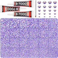 32000Pcs Lavender Rhinestones for Bedazzling, 6mm Flatback Gems Bedazzler Kit by Worthofbest