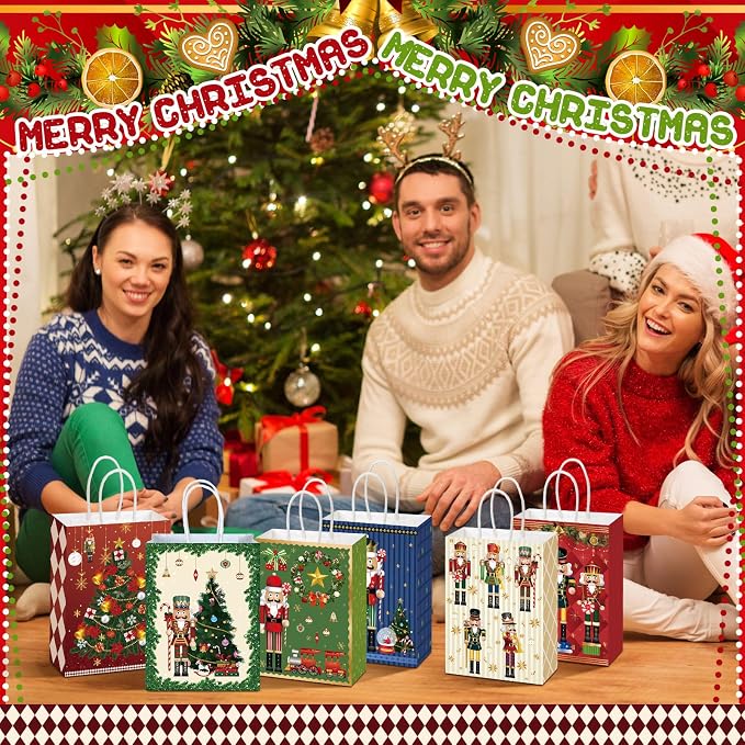 Kolldenn 48 Pcs Christmas Nutcracker Party Favors Bags Bulk Christmas - Image 4